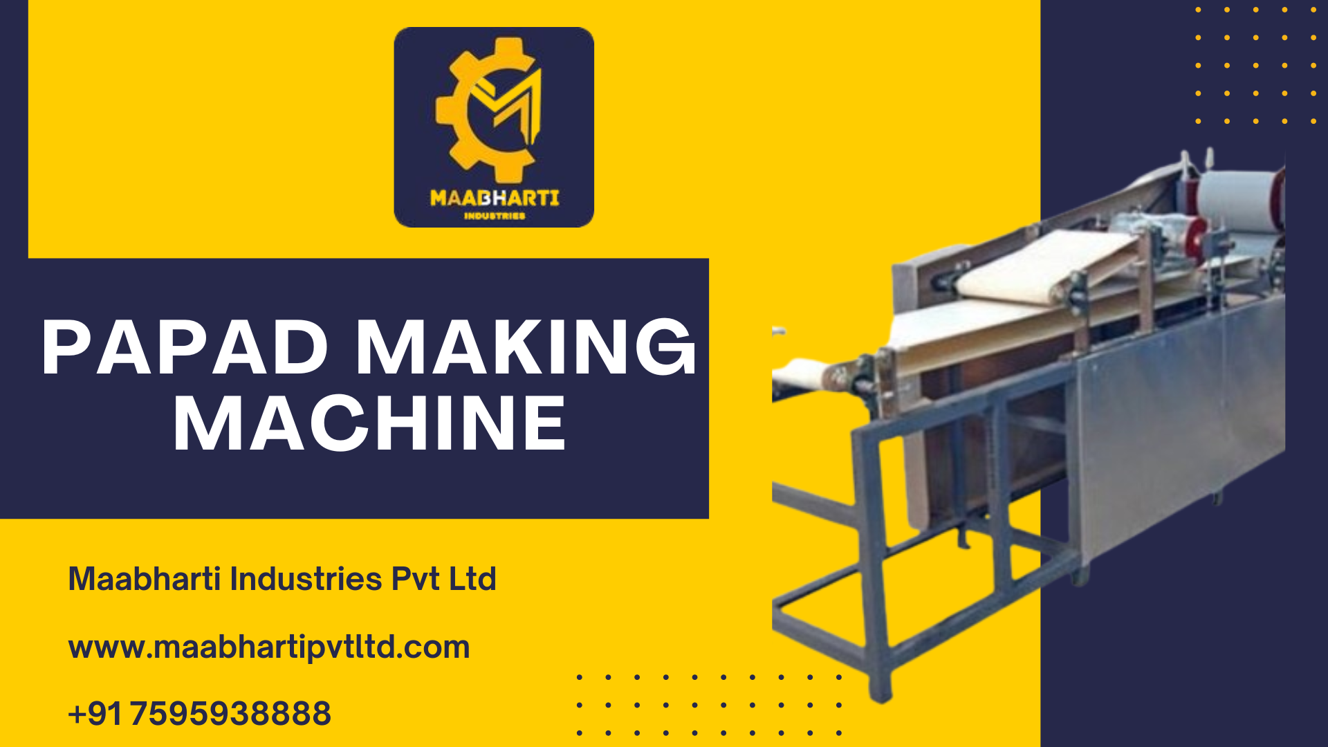 The Papad Making Machine