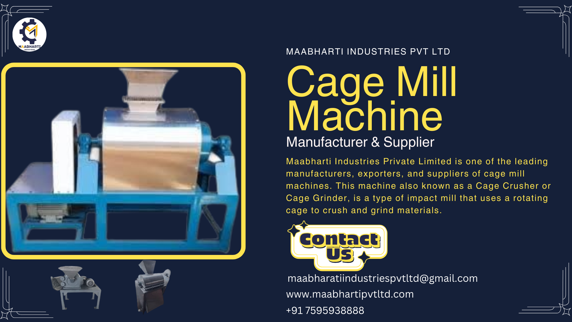 Cage Mill Machine for Detergent Powder